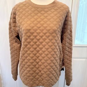 Joyspun Quilted Tan Sweater